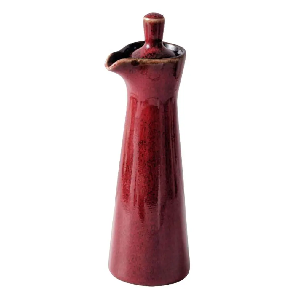 Dispenser Bottle Oil Ceramic Olive Vinegar Sauce Soy Condiment Cruet Cooking Liquid Syrup Pot Kitchen Shoyu Seasoning Jars Jar