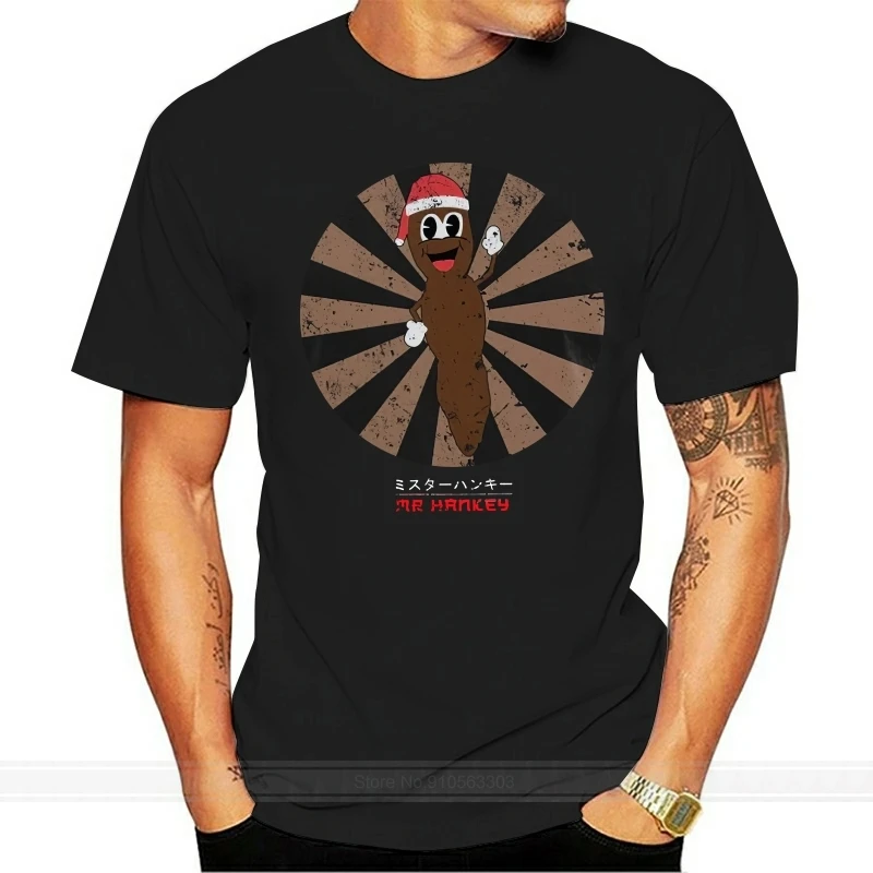 

New Printed Funny Mr Hankey The Christmas Poo Retro Japanese Men's T-Shirt women's tshirt