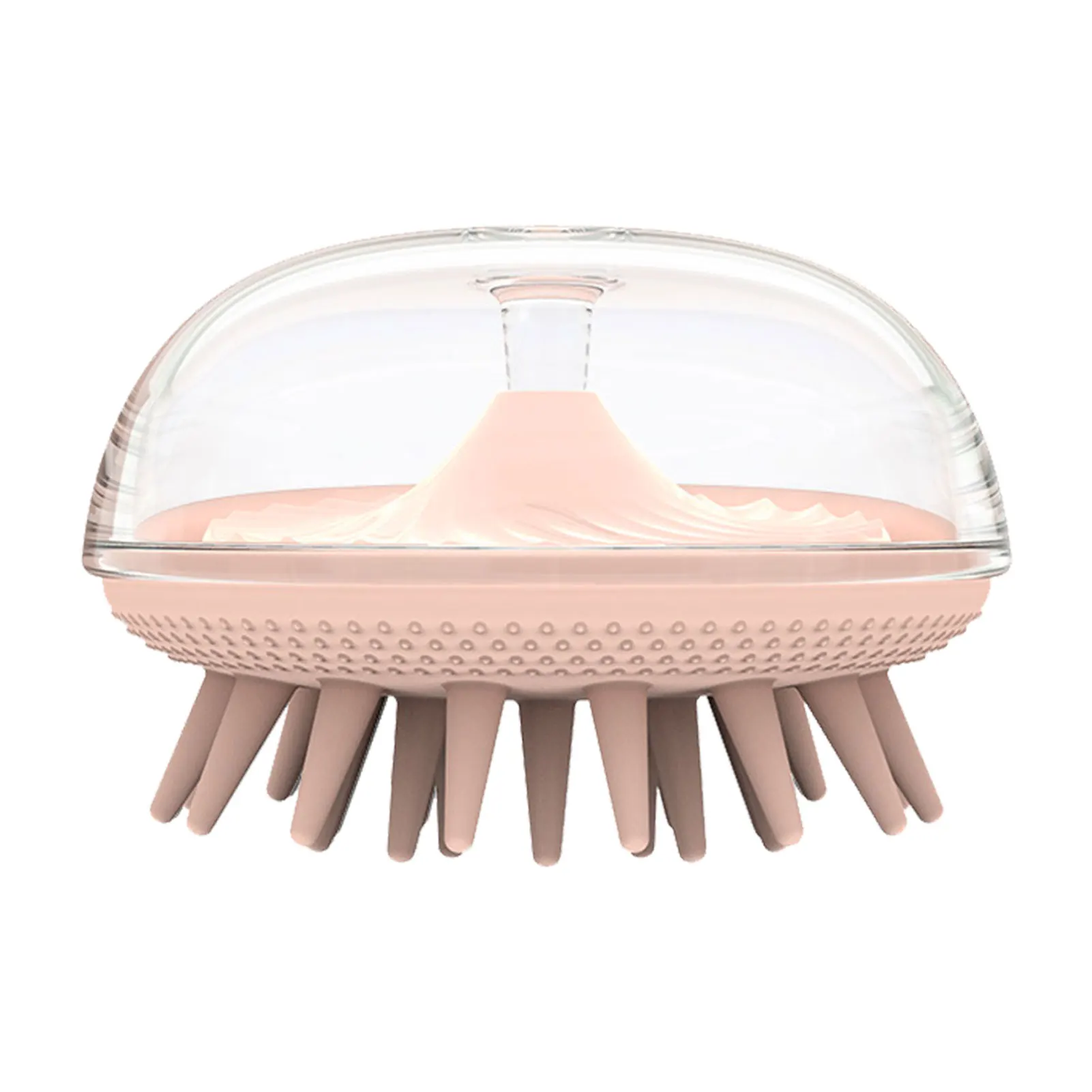 

Силиконовая Массажная щетка для волос, милый шампунь с мягкой силиконовой щетиной для влажного, сухого, вьющегося волос