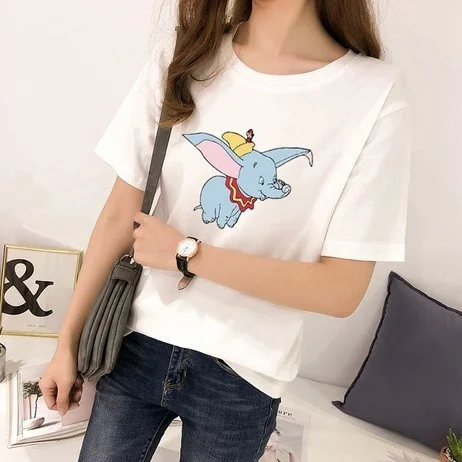 

Half-sleeved T-shirt Female Summer 2019 New Style Korean Student Cute Bf Loose Col