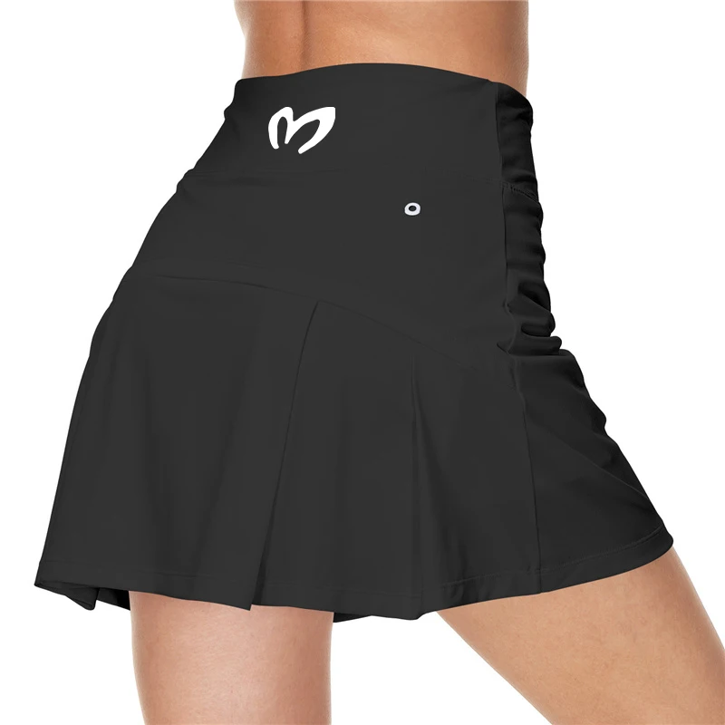 

Women's sports tennis skirt, golf skirt, fitness shorts, quick drying sports shorts, sports running high waisted yoga shorts