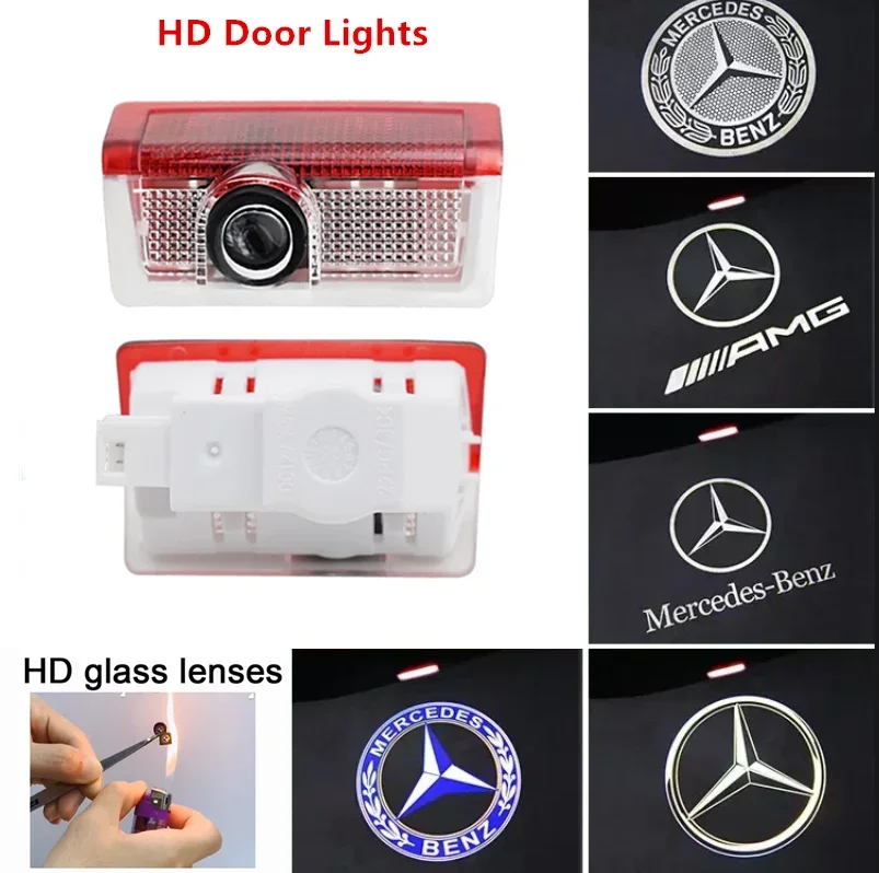 2 шт. автомобильный светодиодный LHD ogo дверной светильник проектор для Mercedes Benz E W212