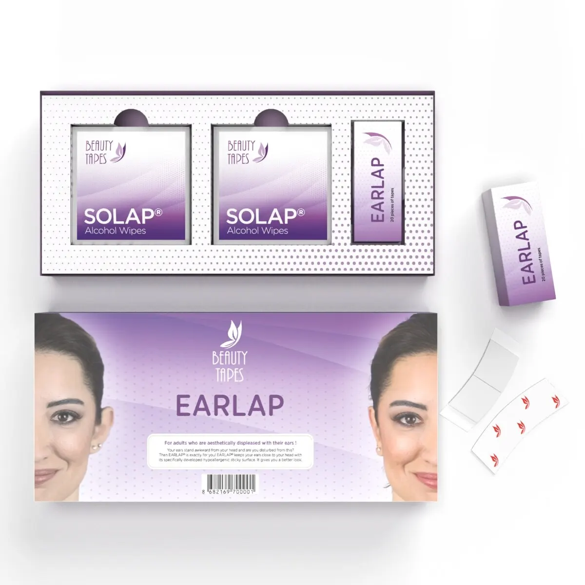 EARLAP Ear Concealer Aesthetic The Protruding Ear For Bands That Adheres İnstantly Effect Ear Trimmer Cosmetic Safer Comfortable