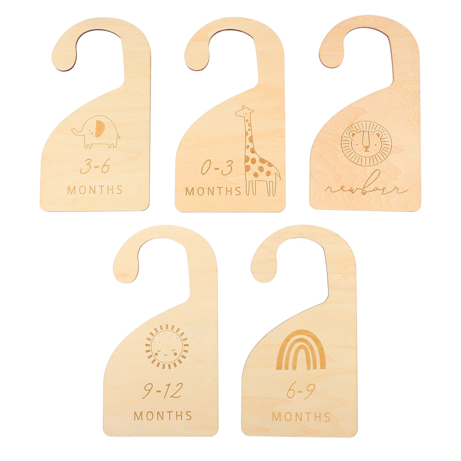 

5pcs Baby Clothes Size Dividers Clothes Hanger Divider Kids Clothes Organizers