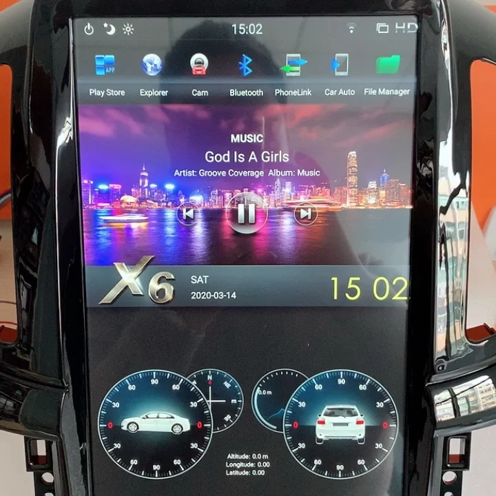 

Автомобильный мультимедийный плеер на Android, вертикальный экран 12,1 дюйма, 4 Гб + 64 ГБ, радио, GPS-навигация для Honda Accord 9 с Carplay DSP