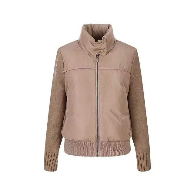 

Golf Jacket Women's Down High Neck Winter Windproof Long Sleeve Jacket