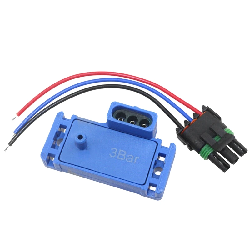 1 комплект для GM 3 бара датчик карты коллектора Boost Turbo с проводом косичкой 12223861
