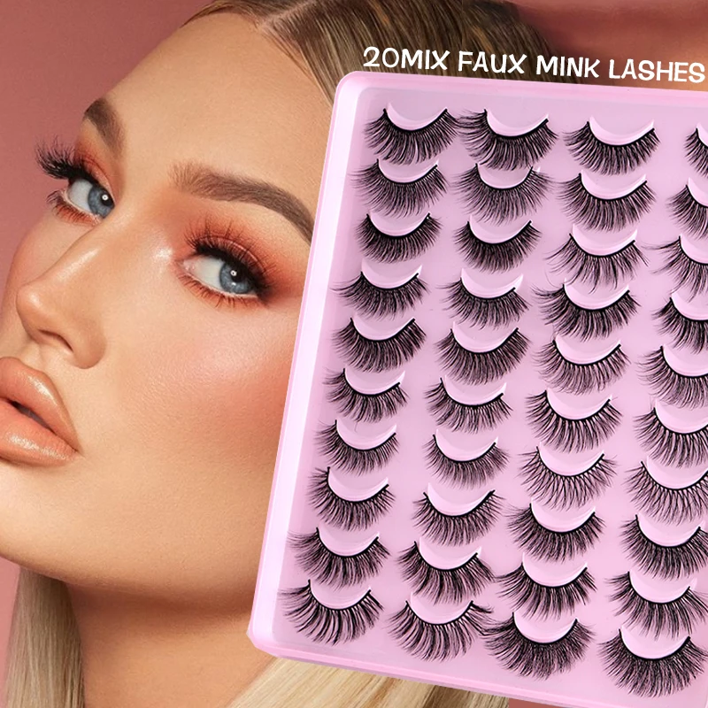 Роскошные ресницы кошачий глаз Wispy 20 пар натуральный объемный искусственный