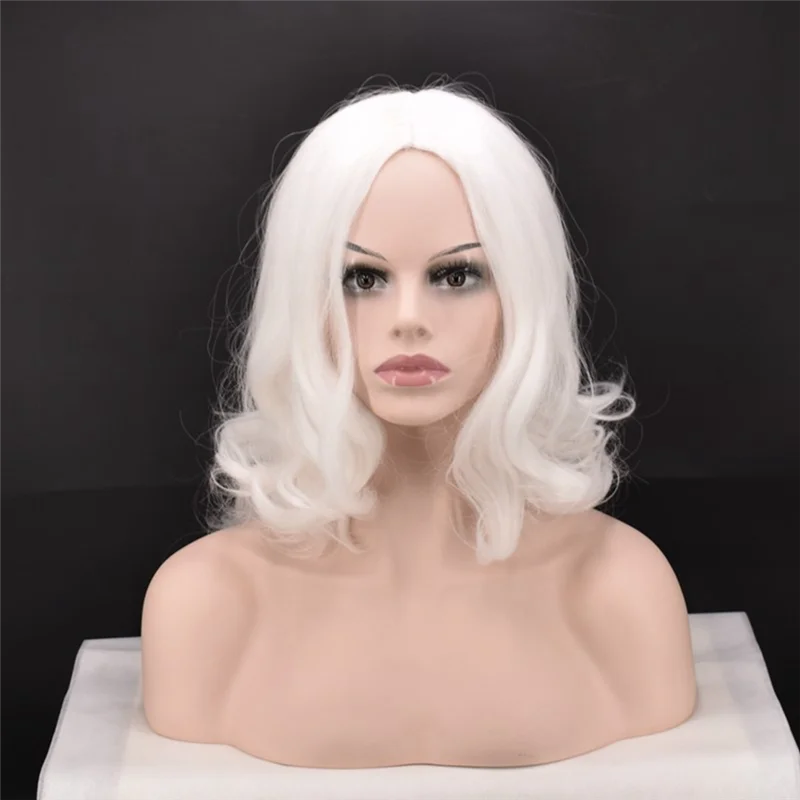 

Christmas Cosplay Wig Beard Santa Claus Beard Wig White Curly Long Synthetic Hair Adult Cosplay Costume