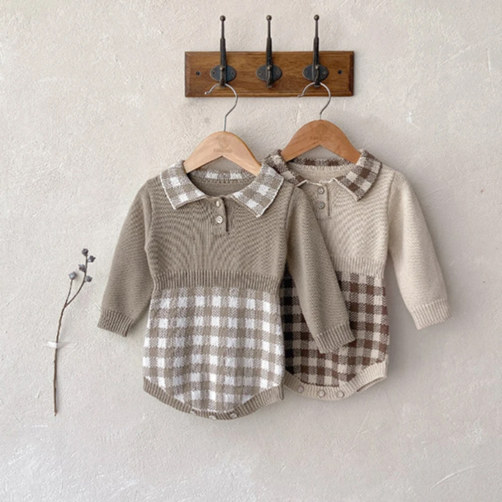 

Детский трикотажный комбинезон с длинным рукавом, на осень/зиму