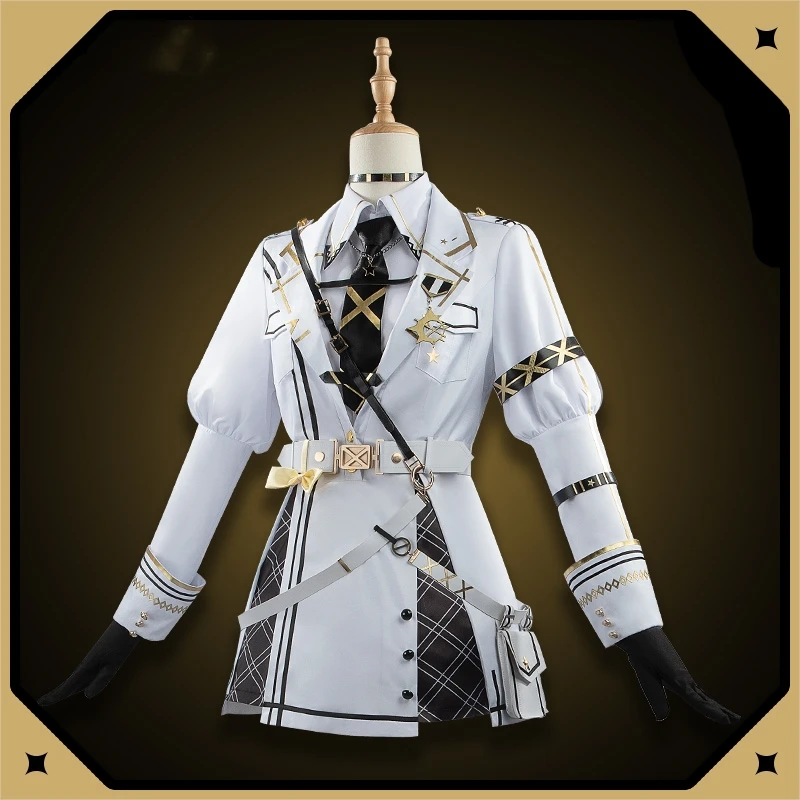 Hoshikawa Sara Cosplay Nijisanji Vtuber Women Fashion Costume Role Play Clothing Halloween Comic-con Party Outfit Full Set