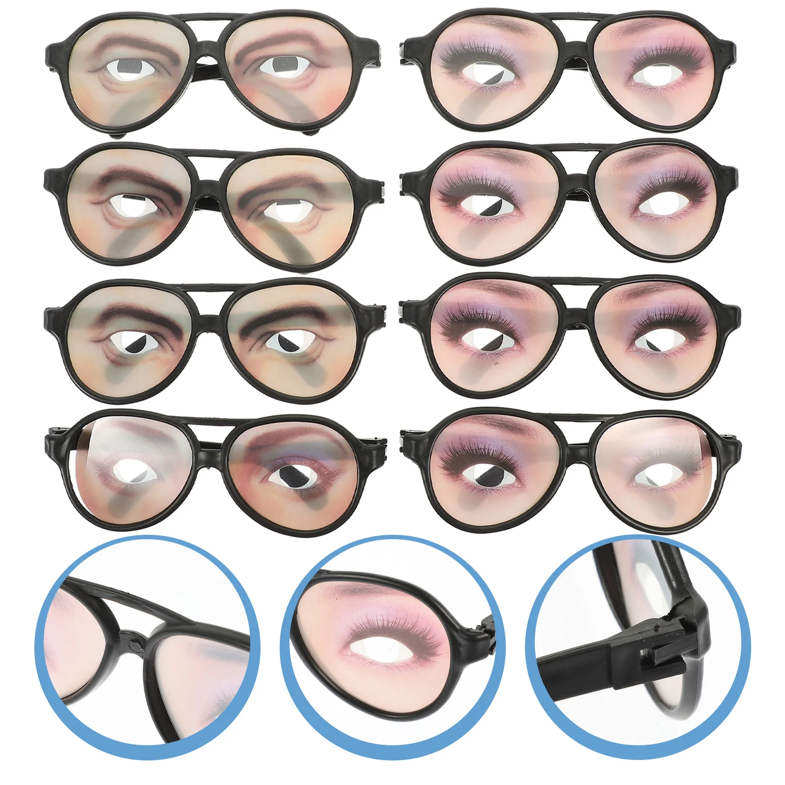 

Очки, забавные очки, глаза для Хэллоуина, прикол, маскировка, солнцезащитные очки, фотография, очки для взрослых