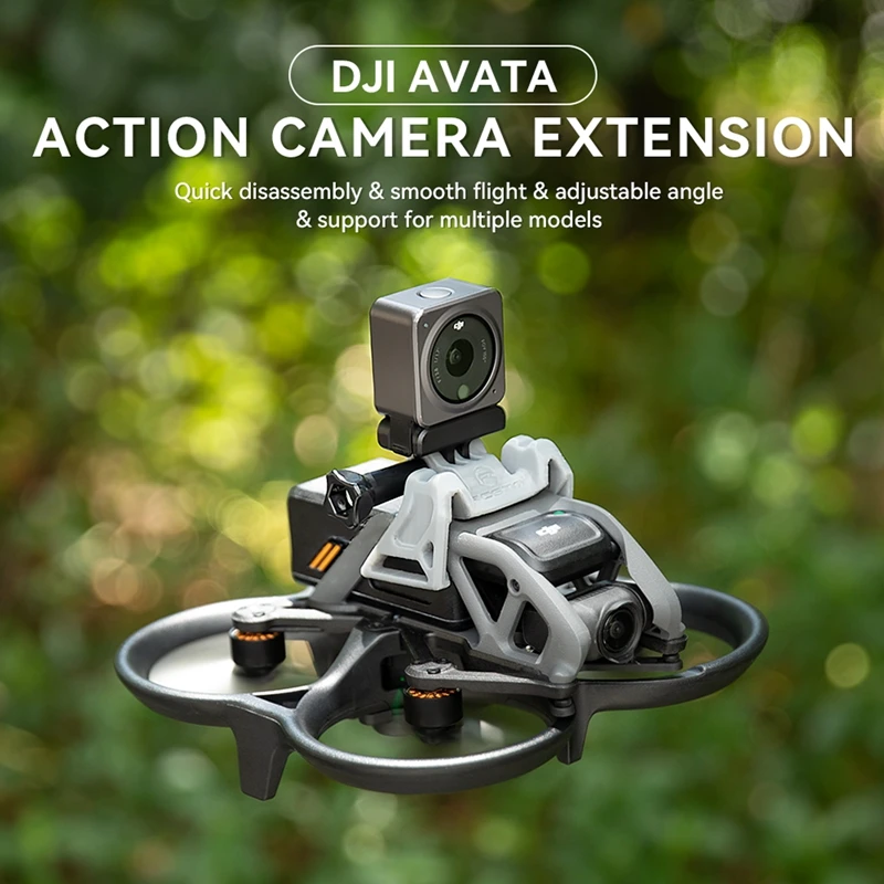 

For DJI Avata Drone Extension Bracket GoPro 10/9/DJI Action 2/Insta360 Sports Camera Mounting Fixing Holder Adapter Accessories