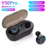 y50 pro tws earphone bluetooth wireless headphones stereo earphones 5 0 wireless headphone with microphone for all smart phones