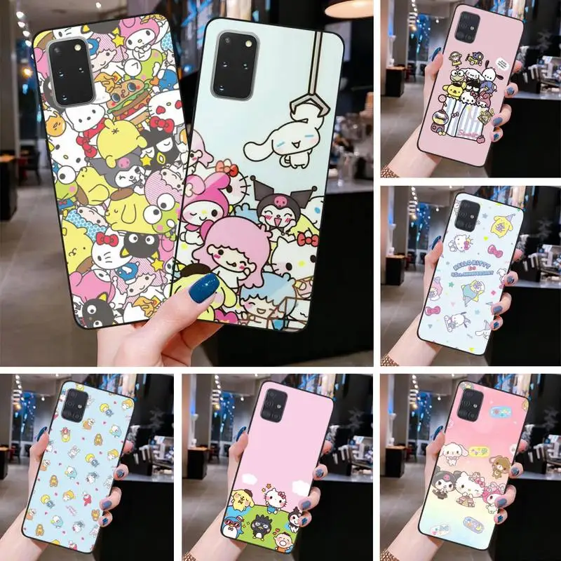 

Cartoon Sanrio Kuromi Kitty Phone Case For Samsung Galaxy S21 Plus Ultra S20 FE M11 S8 S9 plus S10 5G lite 2020
