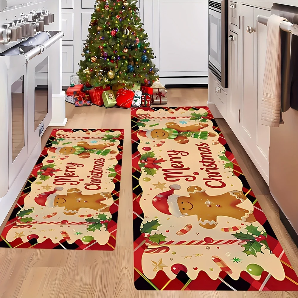 

Рождественский кухонный коврик из полиэстера