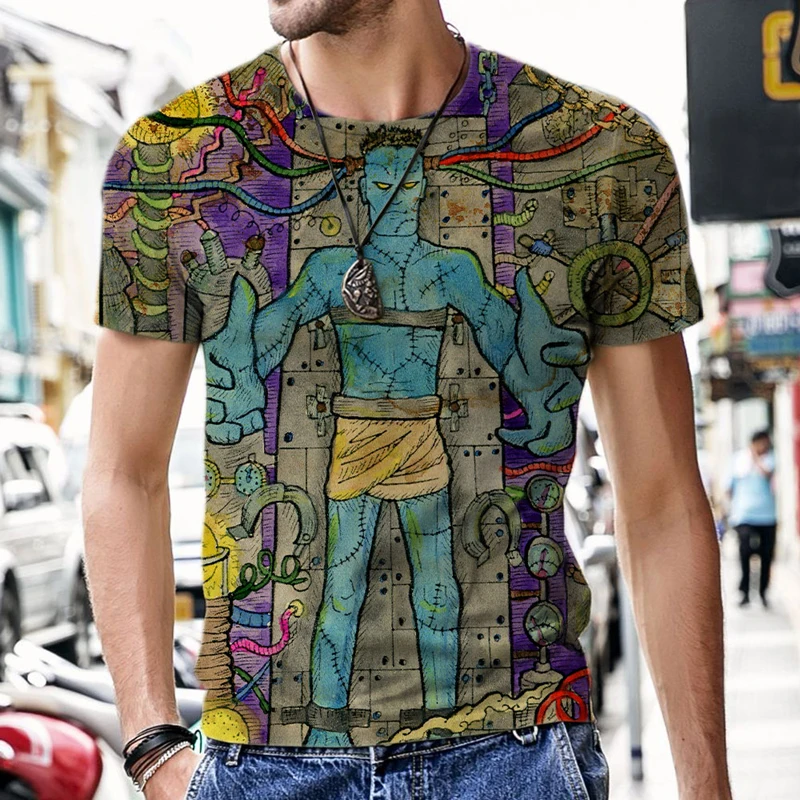 

Мужская футболка в стиле хип-хоп, с рисунком Таро