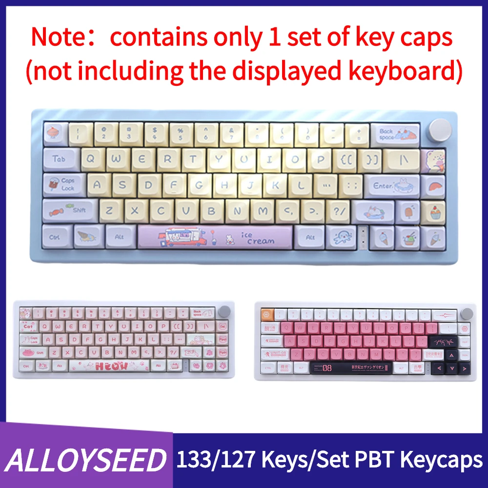 

133/127 Keys/Set Mechanical Keyboard Caps XDA Personalization PBT Keyboard Keycap for 61/64/68/78/84/87/96/98/104/108