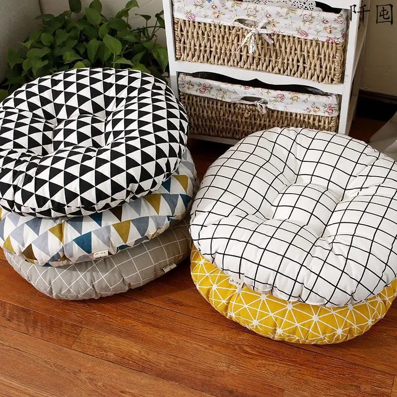 1 Pcs Round Soft Cushion Office Chair Cushion Tatami Meditation Cushion Sofa Throw Pillows Yoga Floor Mat Decor Seat Cushions images - 6