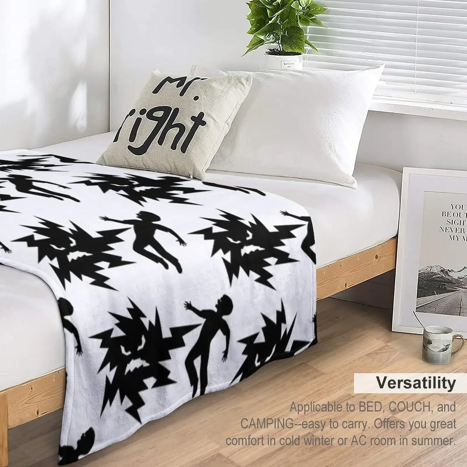 Мистер Оуч ФутболкаМистер. Одеяло Ouch мягкие плюшевые клетчатые модные одеяла для