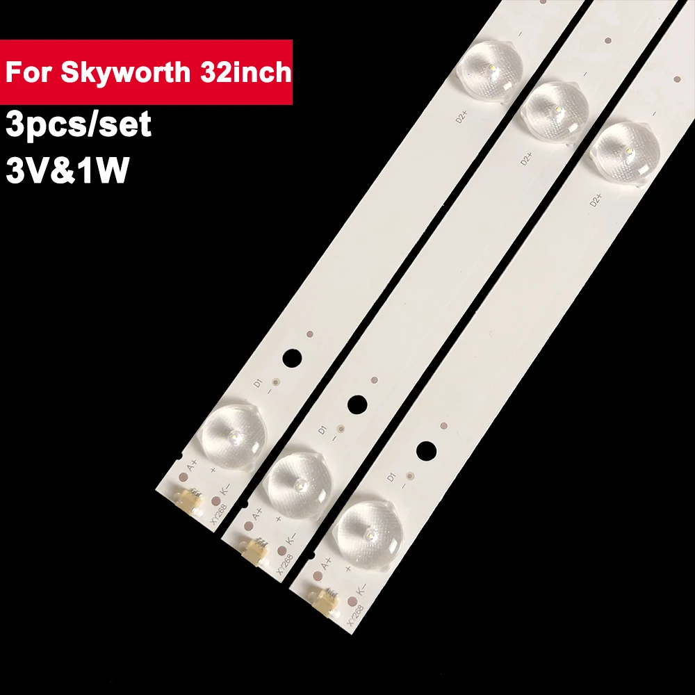 3V 1W 549mm TV Backlight Led Strip For Skyworth 32inch MX32D06-ZC21FG-05 303MX320031 MX315M09 Led Backlight Strips TV MX32D06