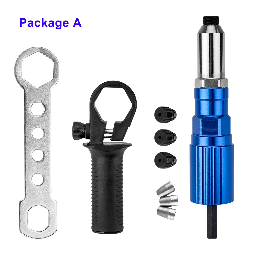 

Electric Rivet Gun 2.4mm-4.8mm rivet nut gun drill adapter Cordless riveting tool Insert Nut Pull Rivet Tool