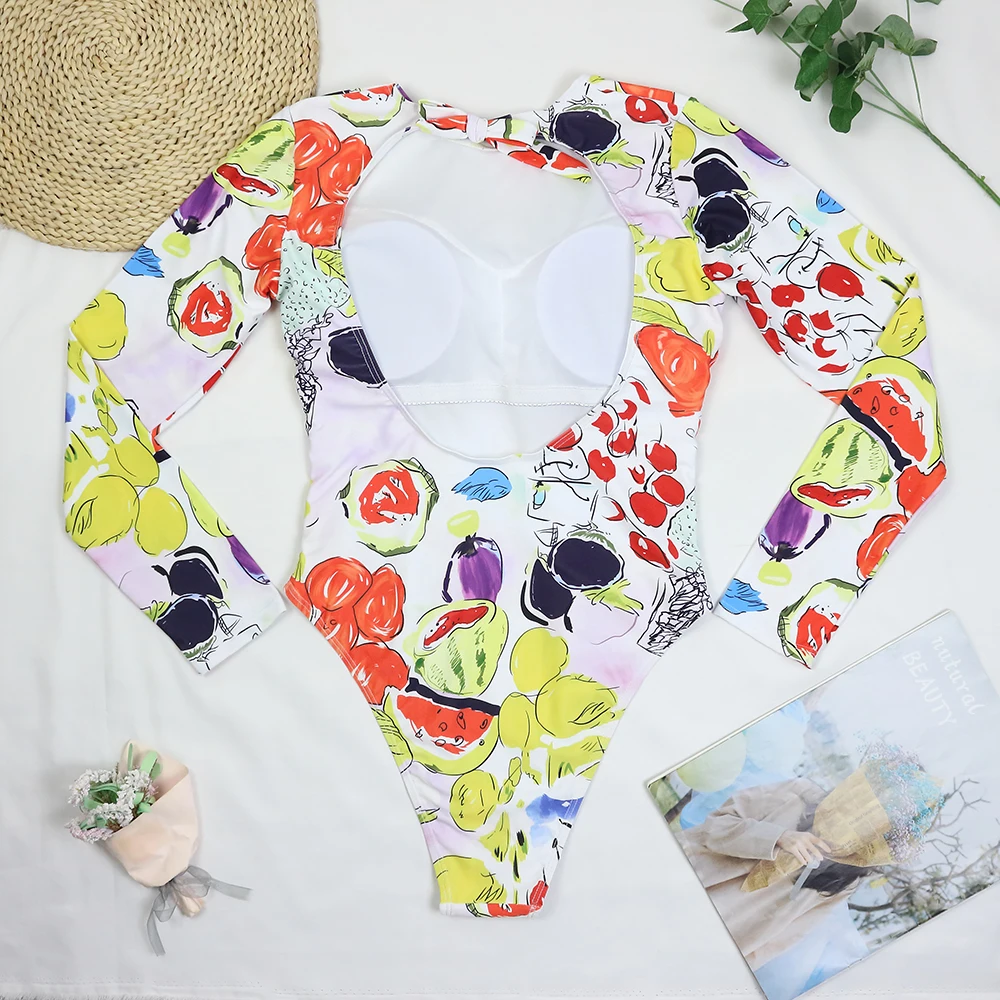 CPUTAN 2024 цельный купальник с открытой спиной монокини бразильский серфинг летний