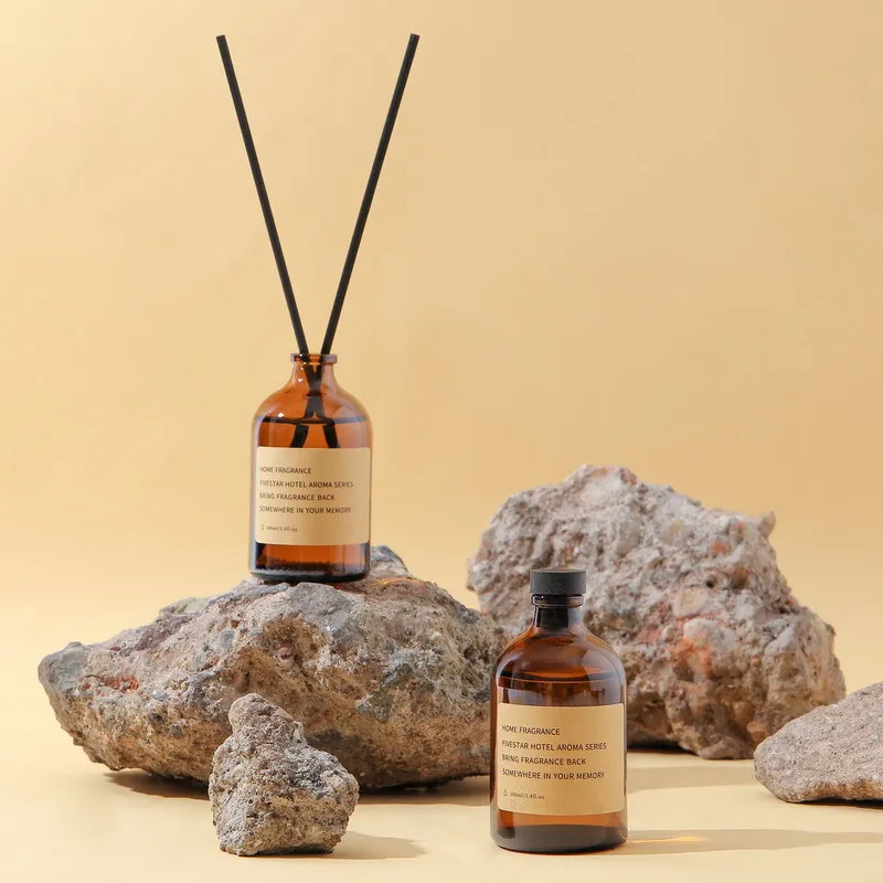 Палочки из ротанга с коричневым ароматом в бутылке 100 мл