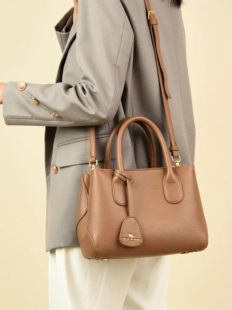 Новинка 2024 модная ручная сумка-тоут из натуральной кожи для женщин среднего