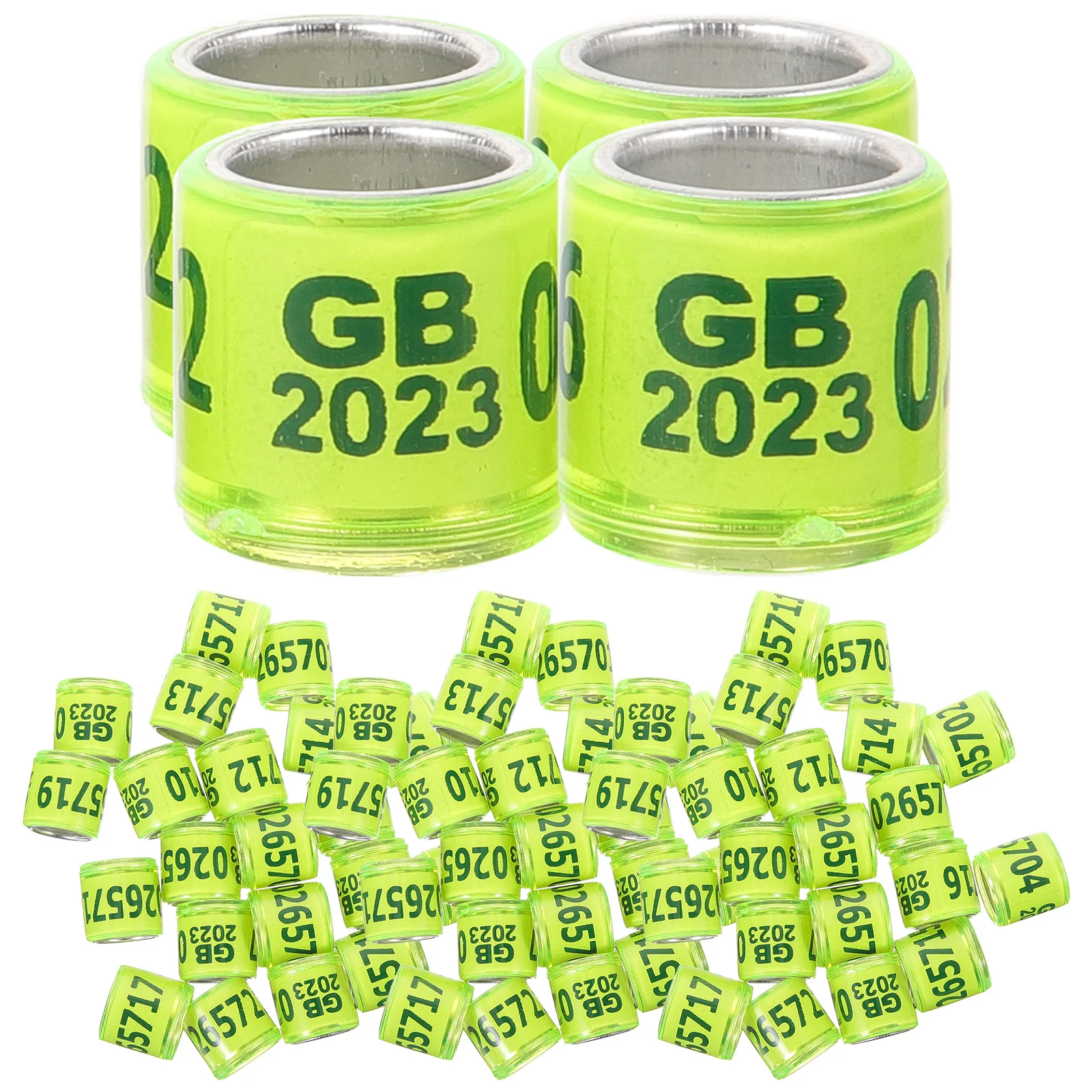 

100 Pcs The The The The The The The The Pigeon Anklet The 2023 Leg Bands Racing Xxl Identify Aluminum Plastic Rings