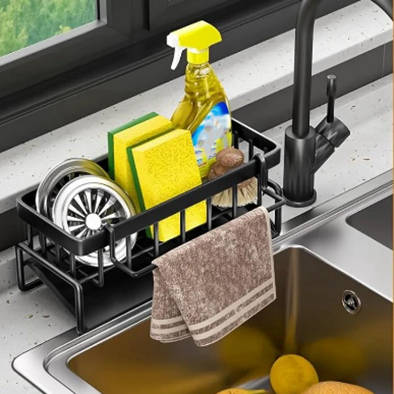 Полка для кухонной мойки держатель губки органайзера органайзер посуды ванной
