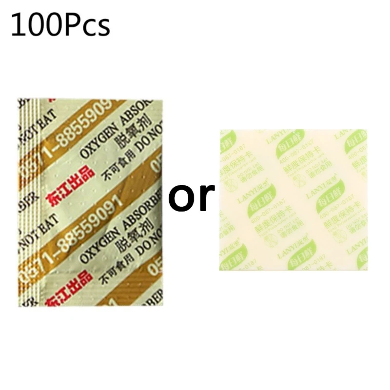 

100 Bags Deoxidant 30cc Oxygen Absorbers for Mooncake Long Term Food Storage CO2