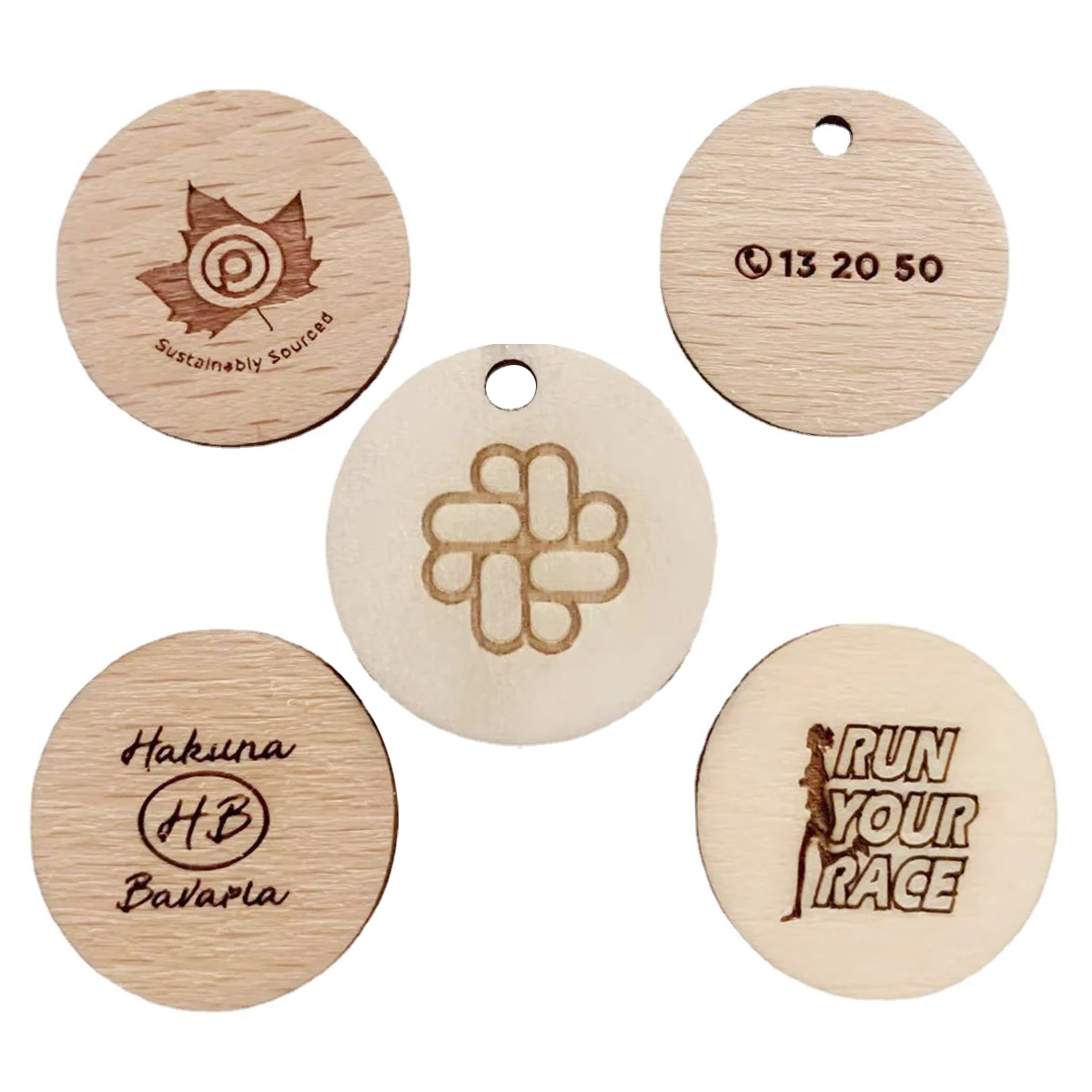 

Cheap Custom Laser Engraving Wooden Key chain Design Made Of Wood