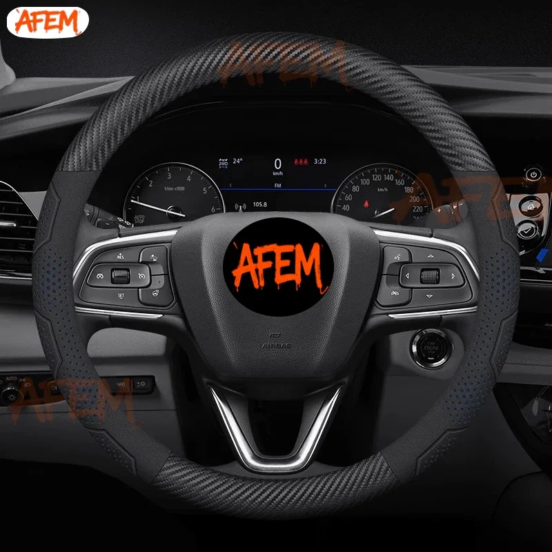 Фото Чехол на руль из карбона и замши для Buick Verano, Envision, Avenir, Excelle, Enclave, Anthem, Cascada. №1