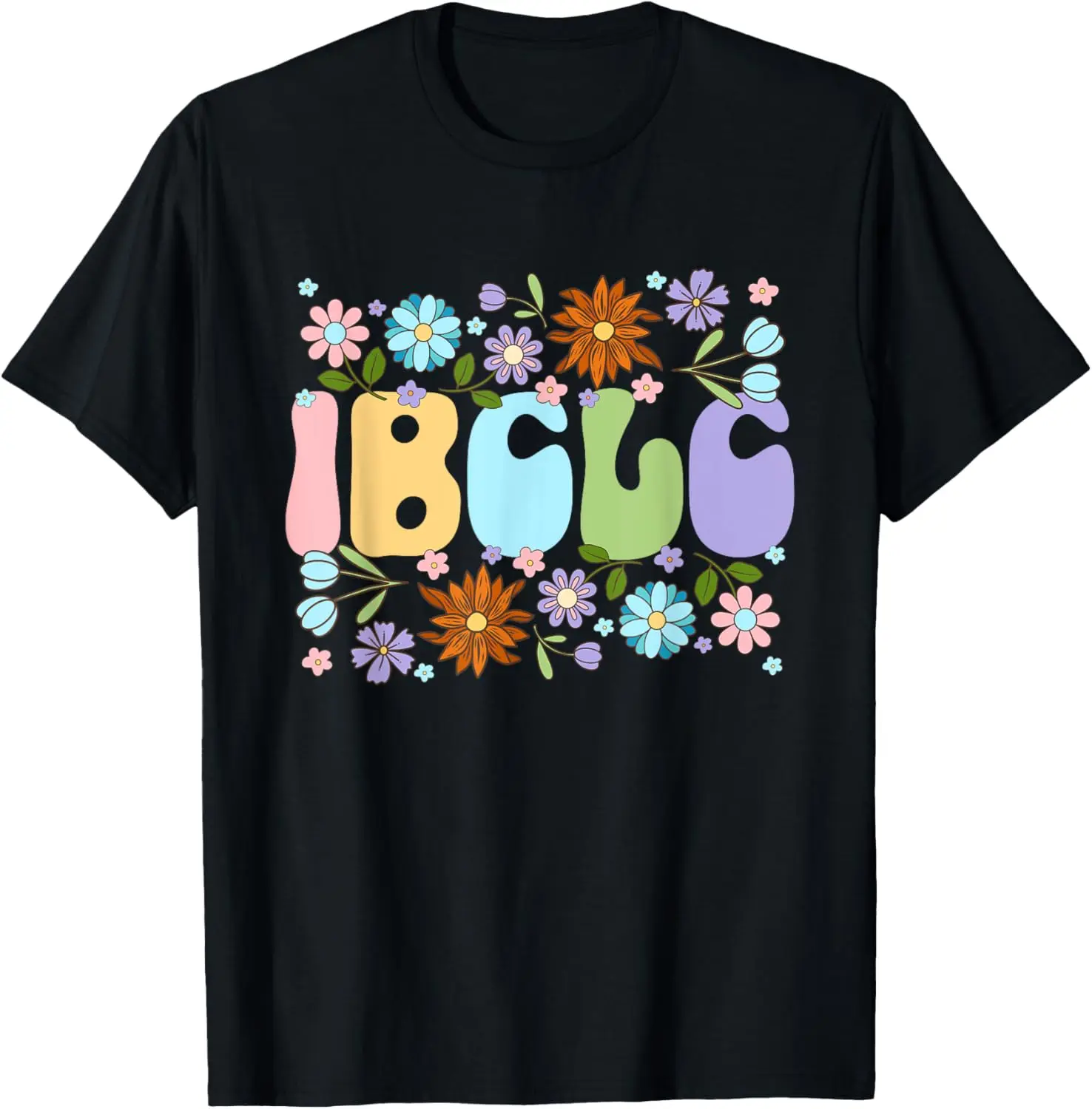 IBCLC Футболка с цветочным принтом для консультации лактации грудного