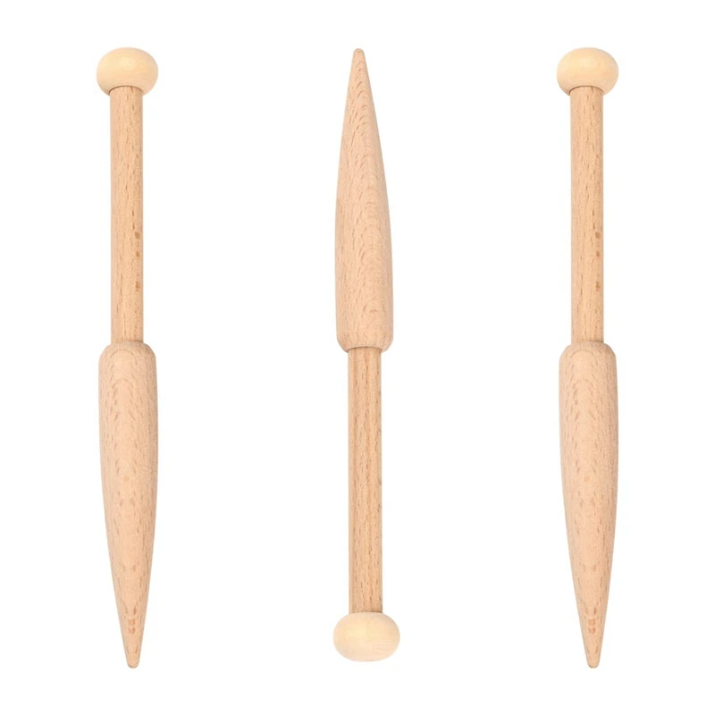 

Wood Bobbin Stick Wooden Knitting Needles Single Head Weaving Loom Machines Tools Beech Shuttle Crochet Hook