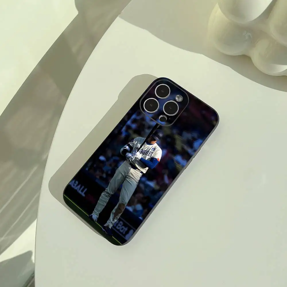 Фото Чехол для телефона S-Shohei Ohtani Baseball для iPhone 17, 16, 15, 14, 13, 12, 11 Pro Max, 16/15/14 Plus, XS, мягкий, черный №2