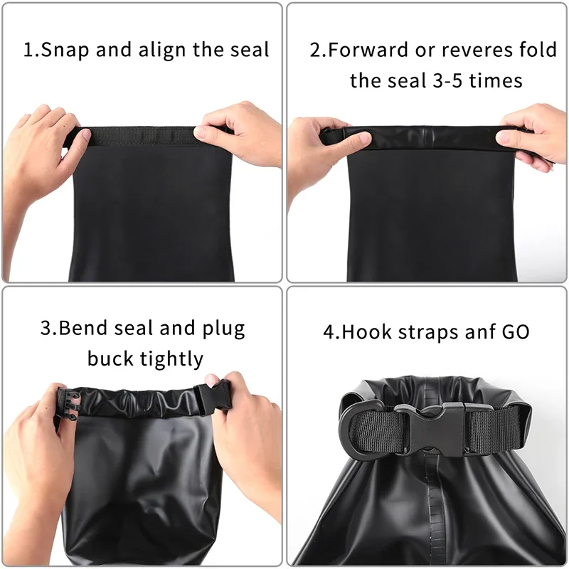 Водонепроницаемая сухая сумка HAISSKY 3L PVCH на плечо для плавания рафтинга каякинга