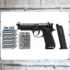 2021Umarex Beretta M92 A1-полностью автоматическая воздуходувка. 177 Co2 Bb пневматический пистолет-310 Fps настенный жестяной знак 8*12 дюймов