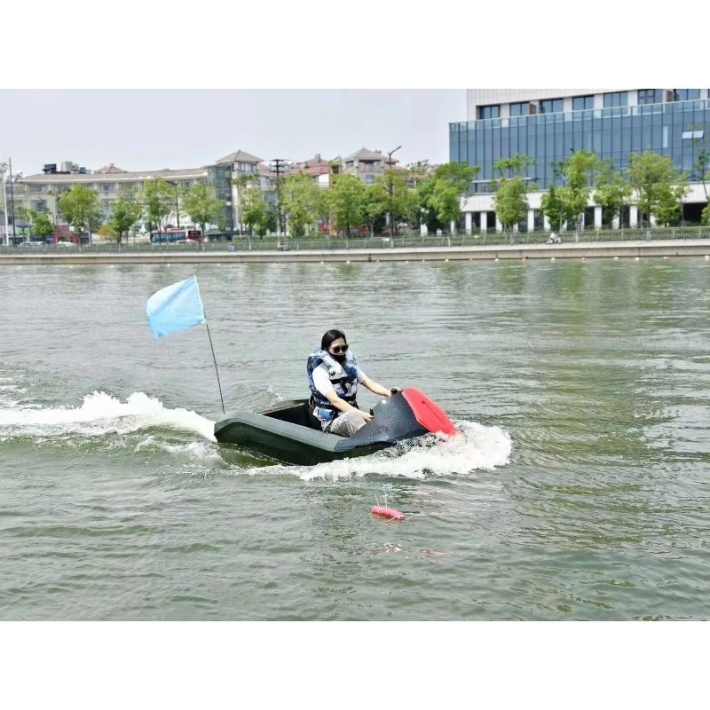 Фото Электрический высокоскоростной гидроцикл 40 км/ч, гоночный карт, мини-гидроцикл, водный транспорт, персональное водное судно для водных видов спорта №3