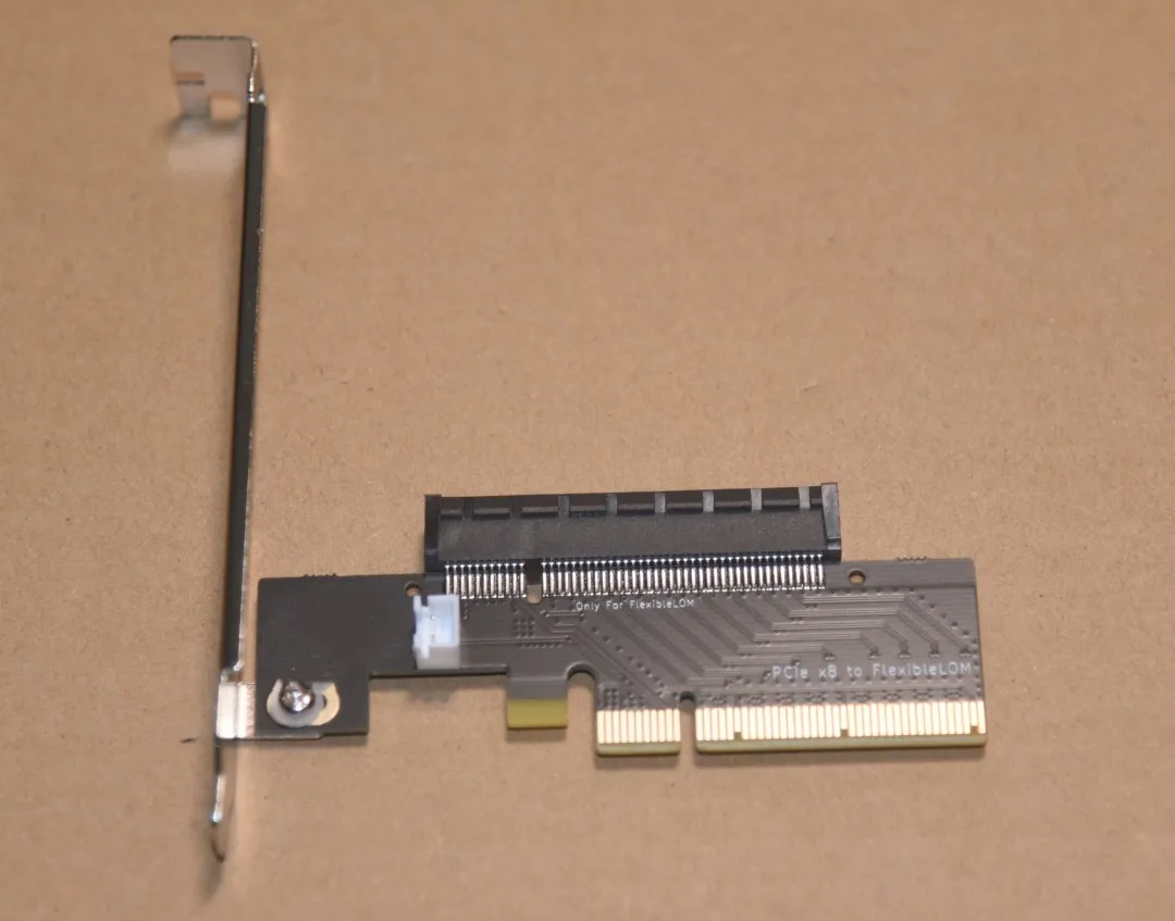 Переходная карта PCIe X8 для HP E FlexibleLOM 331FLR 530FLR 366FLR 560FLR 561FLR 544FLR 544FLR с кронштейном