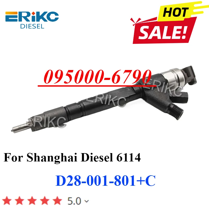 ERIKC 095000-6790 095000-6791 автомобильный топливный инжектор OEM D28-001-801 + C для Shanghai Diesel 6114