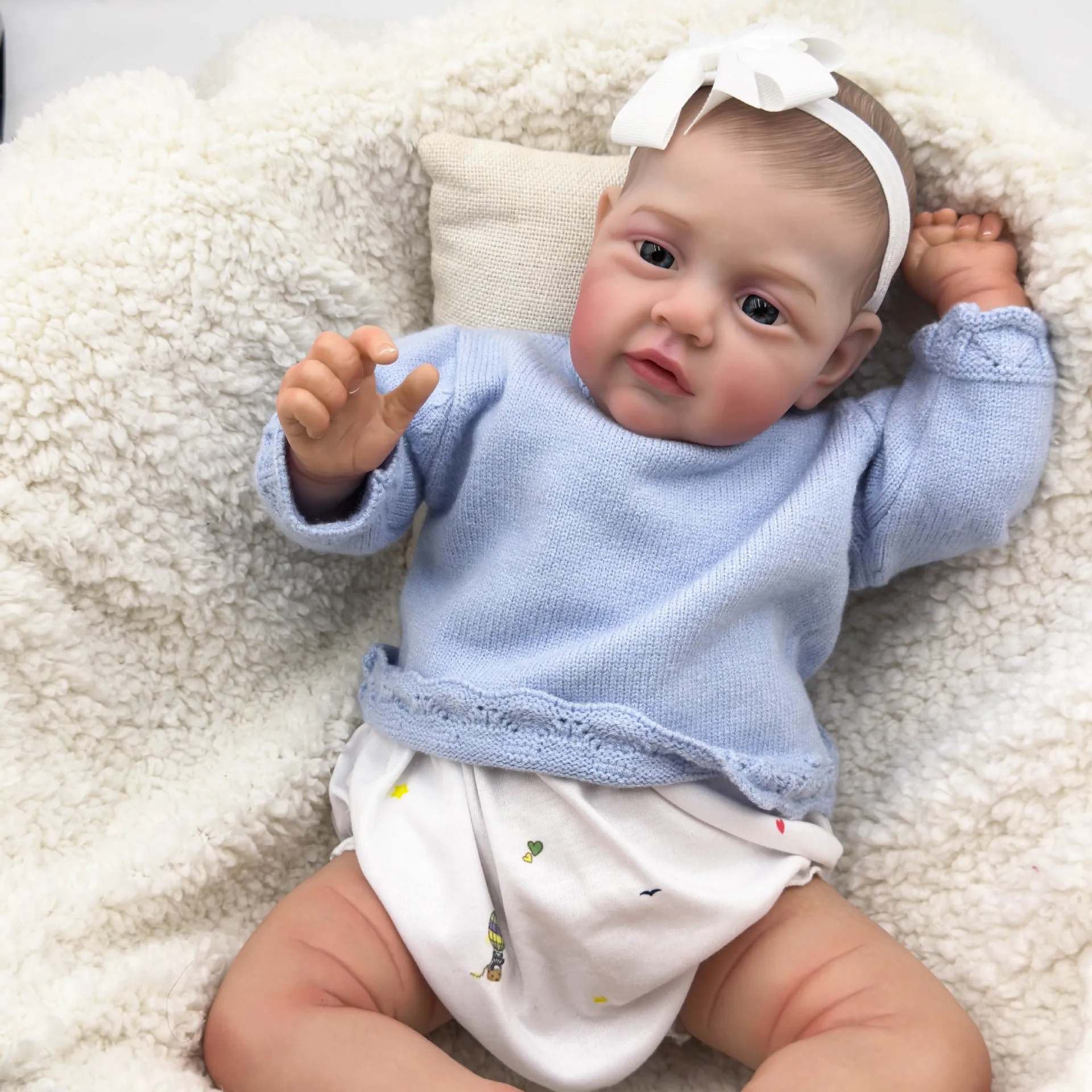 Кукла реборн Расписанная вручную 50 см