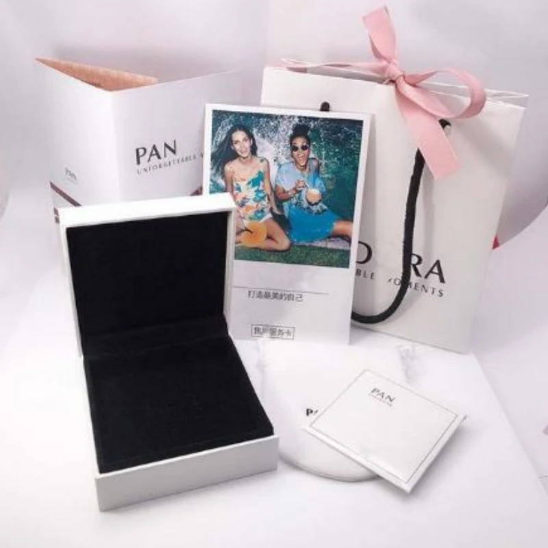 

Gorgeous jewelry packaging box, bracelet ring necklace packaging box, suitable for Pandora Charm original gift box with female l