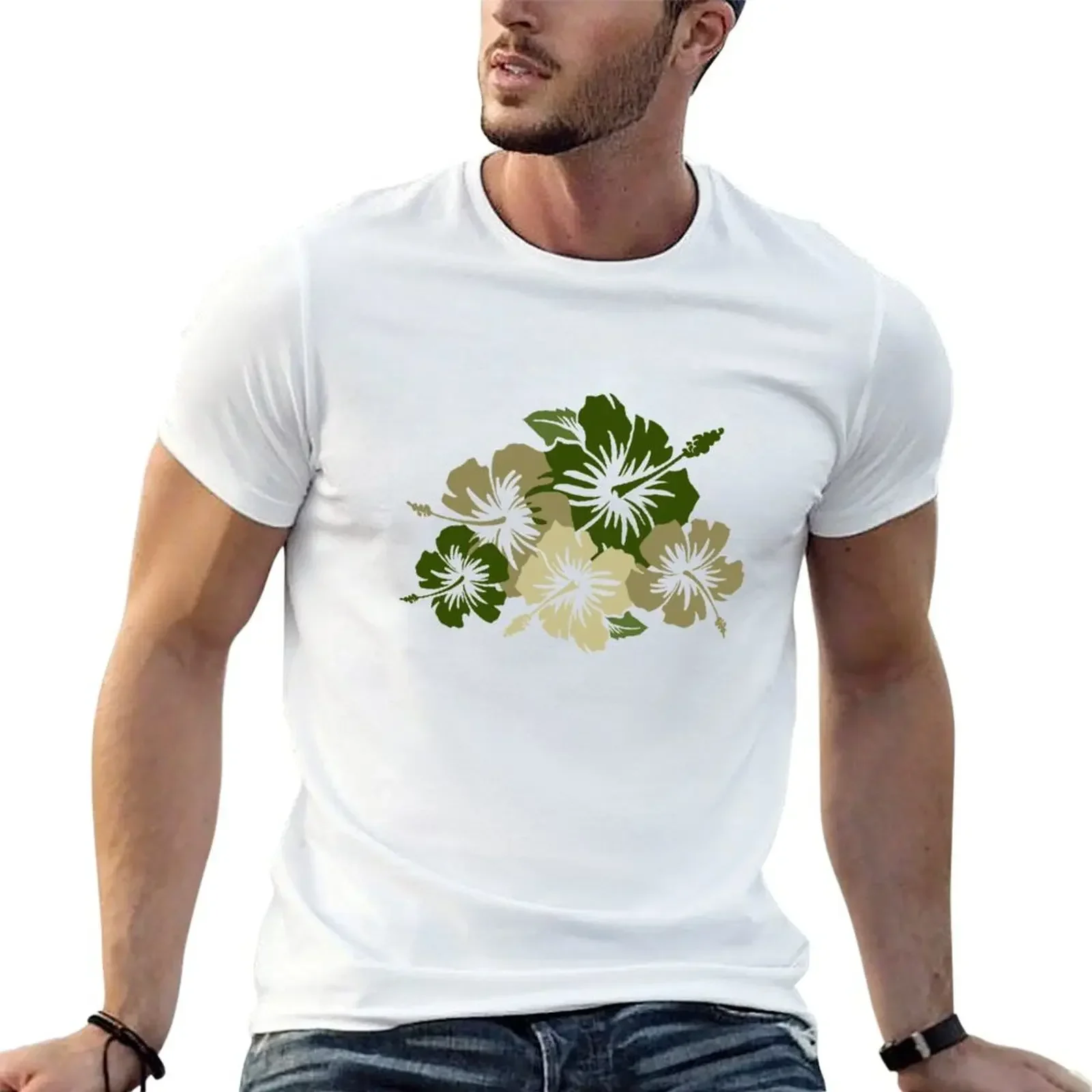 Эпический гибискус гавайская рубашка с цветочным принтом Aloha футболка