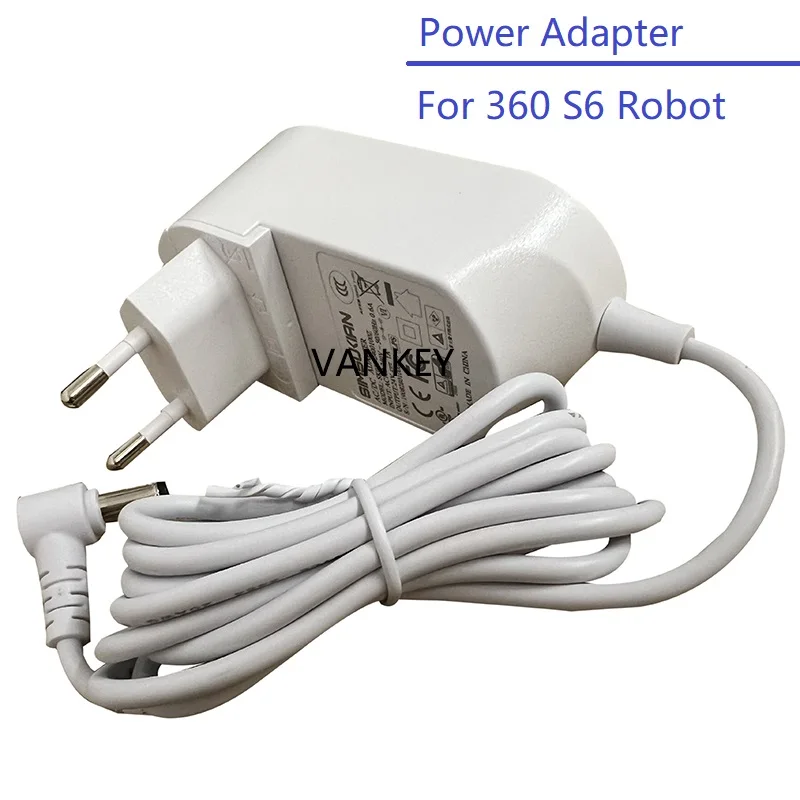 

Power Adapter with EU plug for Qihoo 360 S6 Robot Vacuum Cleaner S6 Charger Replacement Spare Parts