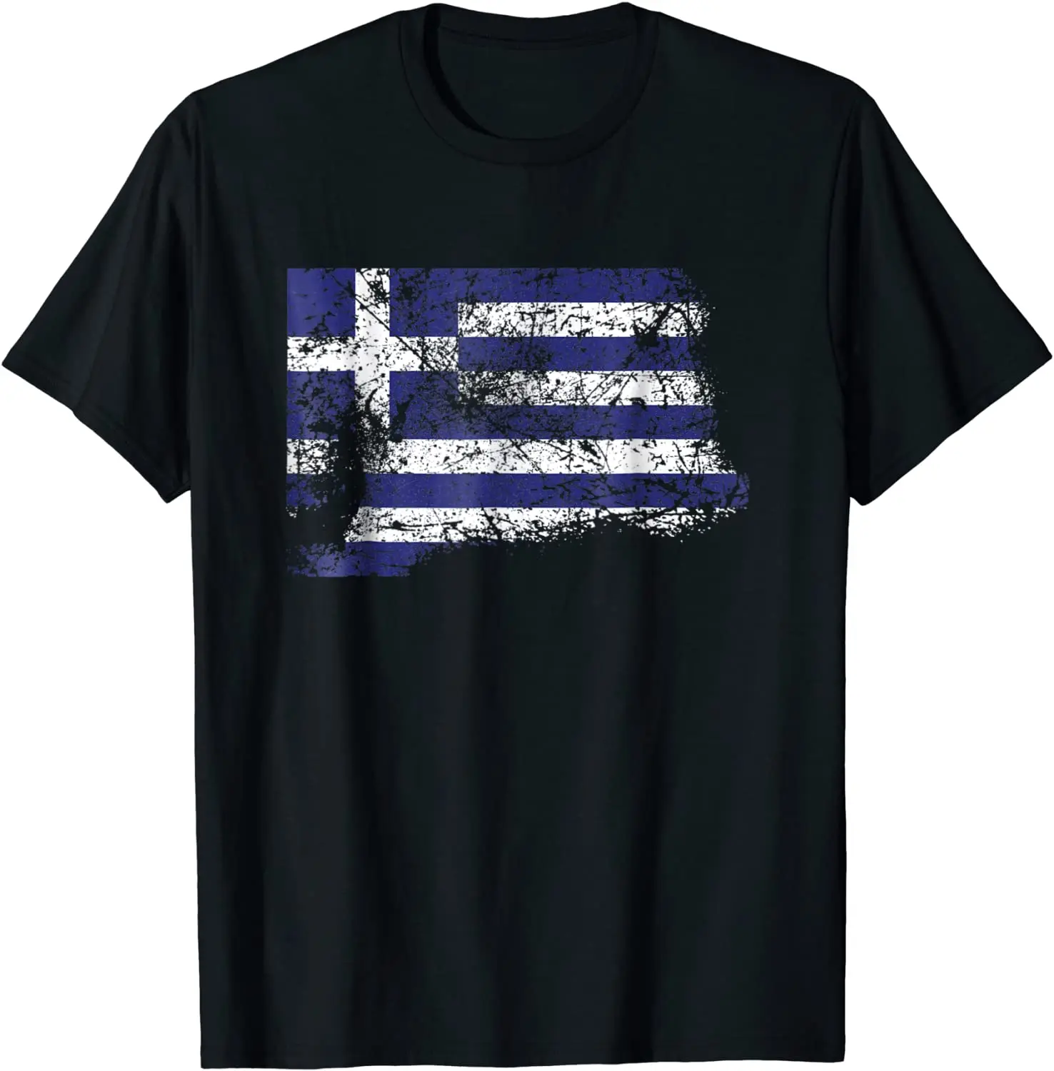 

Distressed Greece Flag Patriotic T Shirt. Short Sleeve 100% Cotton Casual T-shirts Loose Top Size S-3XL