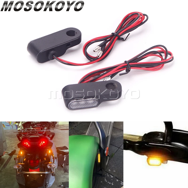 

Universal Motorcycle Turn Signal Lights Mini LED Signals Indicator Lamp Motorcycle Accessories For Harley Custom Cruiser Bike