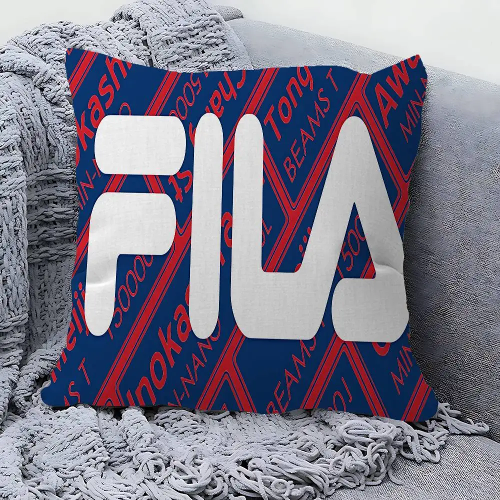 Модные брендовые наволочки с логотипом F-FILA-A, декоративные наволочки для дивана с мультяшным рисунком, двусторонняя печать, короткий плюш, чехол для подушки (art.: 3920dc6bd6502) - 3920dc6bd6502