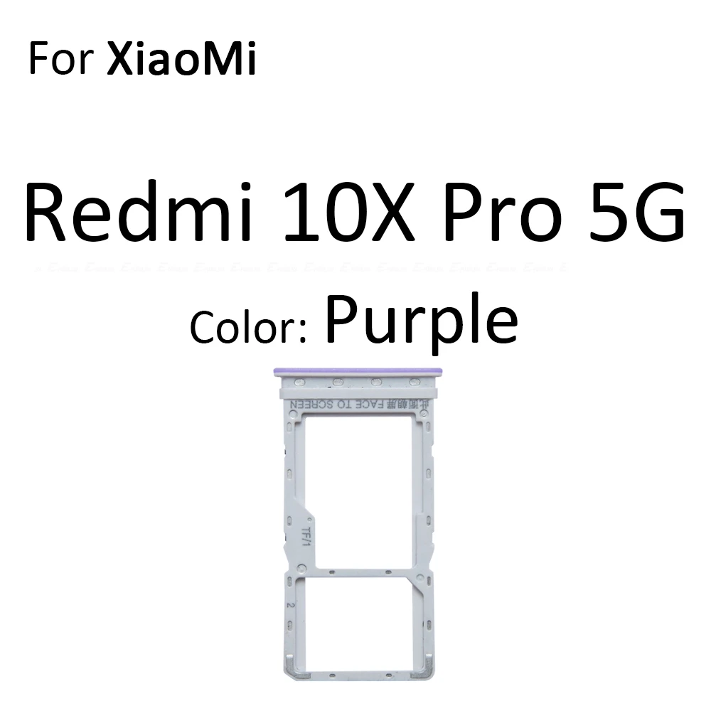Фото Держатель для SIM-карты и Micro SD, слот для карт, разъем, адаптер, считыватель, запчасти для Xiaomi Redmi 10X Pro 11 Prime 4G 5G №4